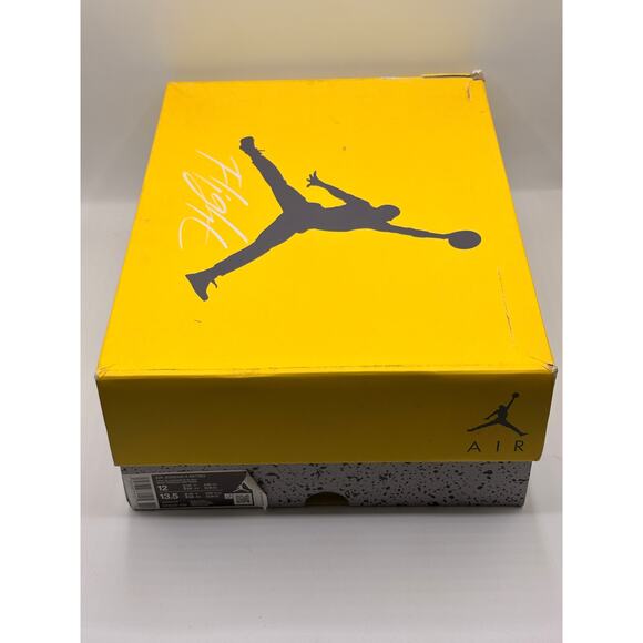NIKE AIR JORDAN 4 Retro Lightning 2021 Tour Yellow Dark Blue Grey Sz 12 main image 7